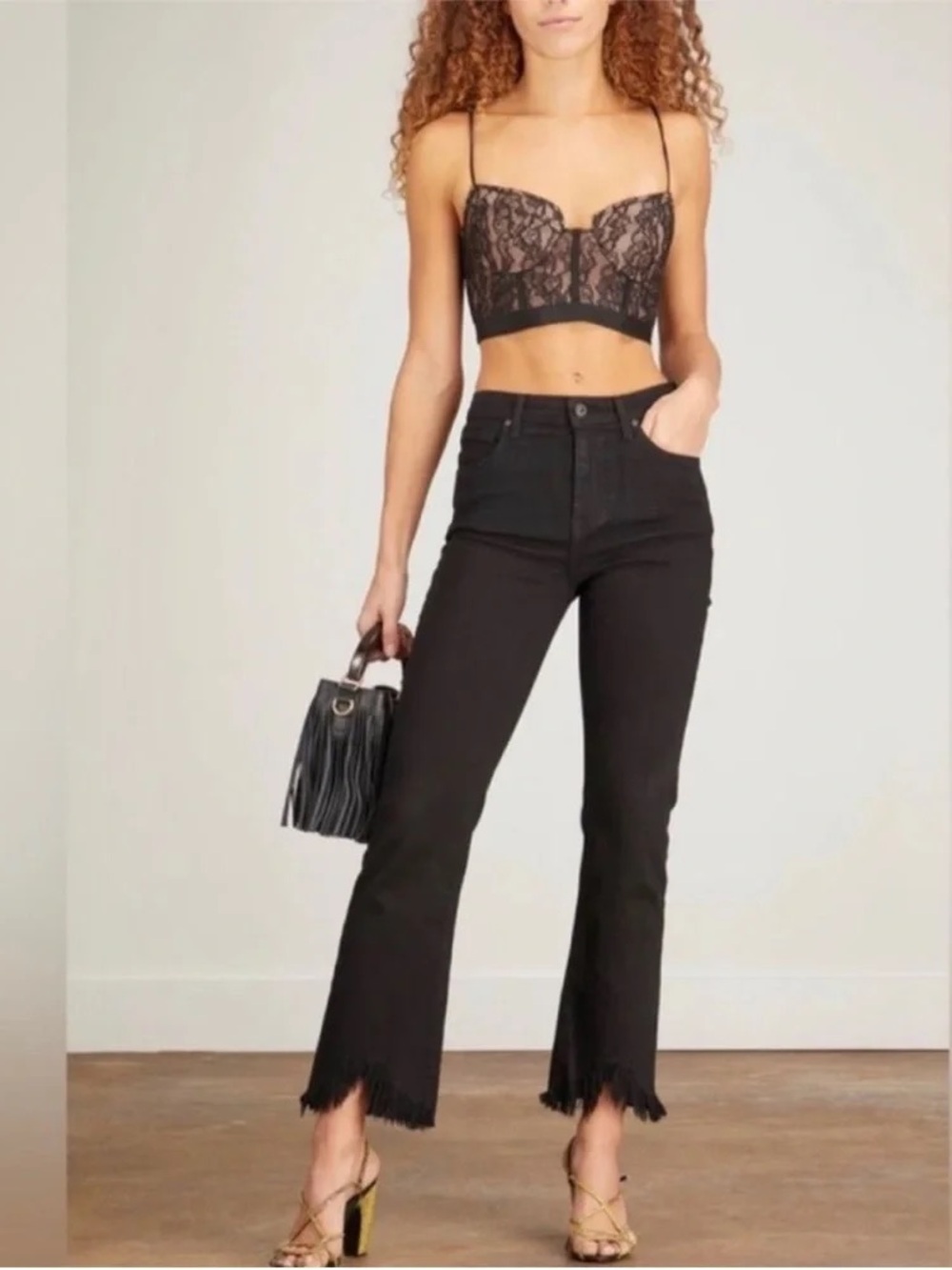 Jonathan Simkhai River Black Flare Jeans